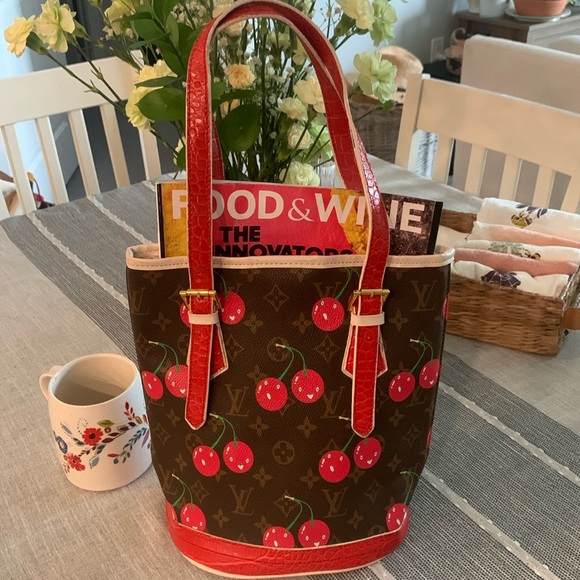 Handbags - Cherry Bucket Bag